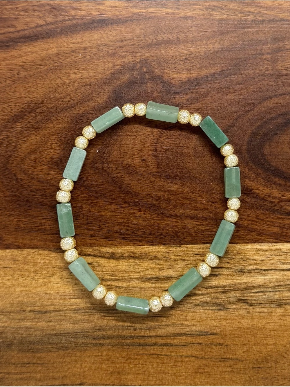 ✨ Handmade Green Aventurine Stretch Bracelet ✨